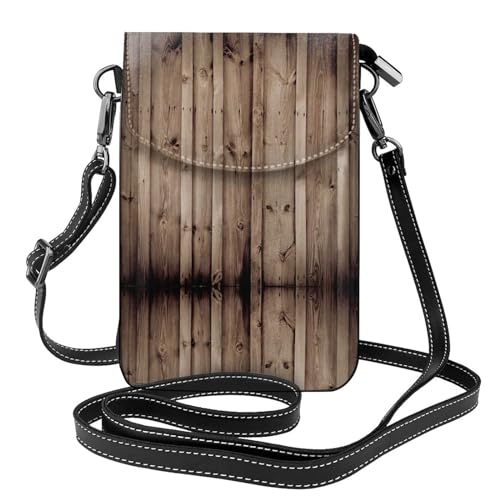 Petit sac en cuir végétalien de haute qualité avec finition grain de bois raffinée