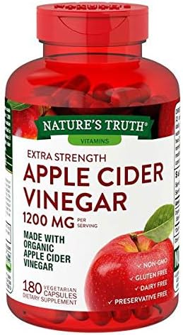 Apple Cider Vinegar 1200 mg Capsules, 1 pk. / 180 ct
