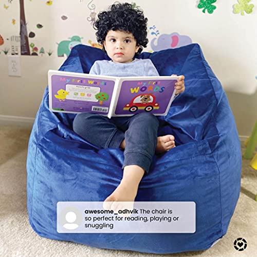 Delta Children Cozee Cube Chair, Kid Size (For Kids Up To 10 Years Old), Alloy #TOP5