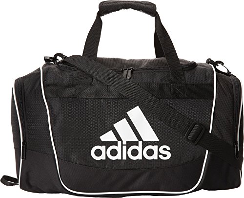 adidas 5136379-001 Defender II Duffel Bag (Small), Black, 11.75 x 20.5 x 11-Inch