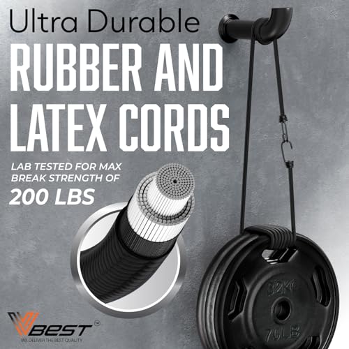 Image of Extra Long Bungee Cords with Hooks - 6Pcs Heavy Duty Outdoor 72 Inch | 6 ft UV & Weather Resistant Strong Bungie Chords - Black Bunjee Straps - Large Bungy Cord Set 200lb Strength