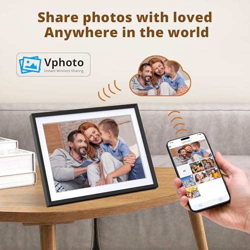 Image of Dragon Touch 10.1'' WIFI Digital Picture Frame - 1280*800 HD IPS Touch Screen Digital Photo Frame Display, Auto-Rotate, Share Photos /Videos Instantly via Free App Best Gifts for Birthday, Wedding, Mom