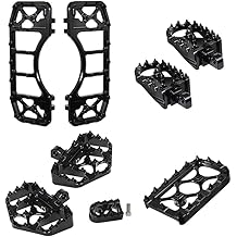 MX 宽地板前脚钉制动踏板盖换档钉兼容哈雷旅行 1986-2023 Road Glide ST Street Glide 1986-2017 Softail FL 2012-2016 Fatboy Dyna FLD（全黑）