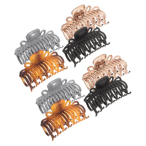 Pinces à cheveux pour cheveux épais de lot de 8 barrettes carrées multicolores