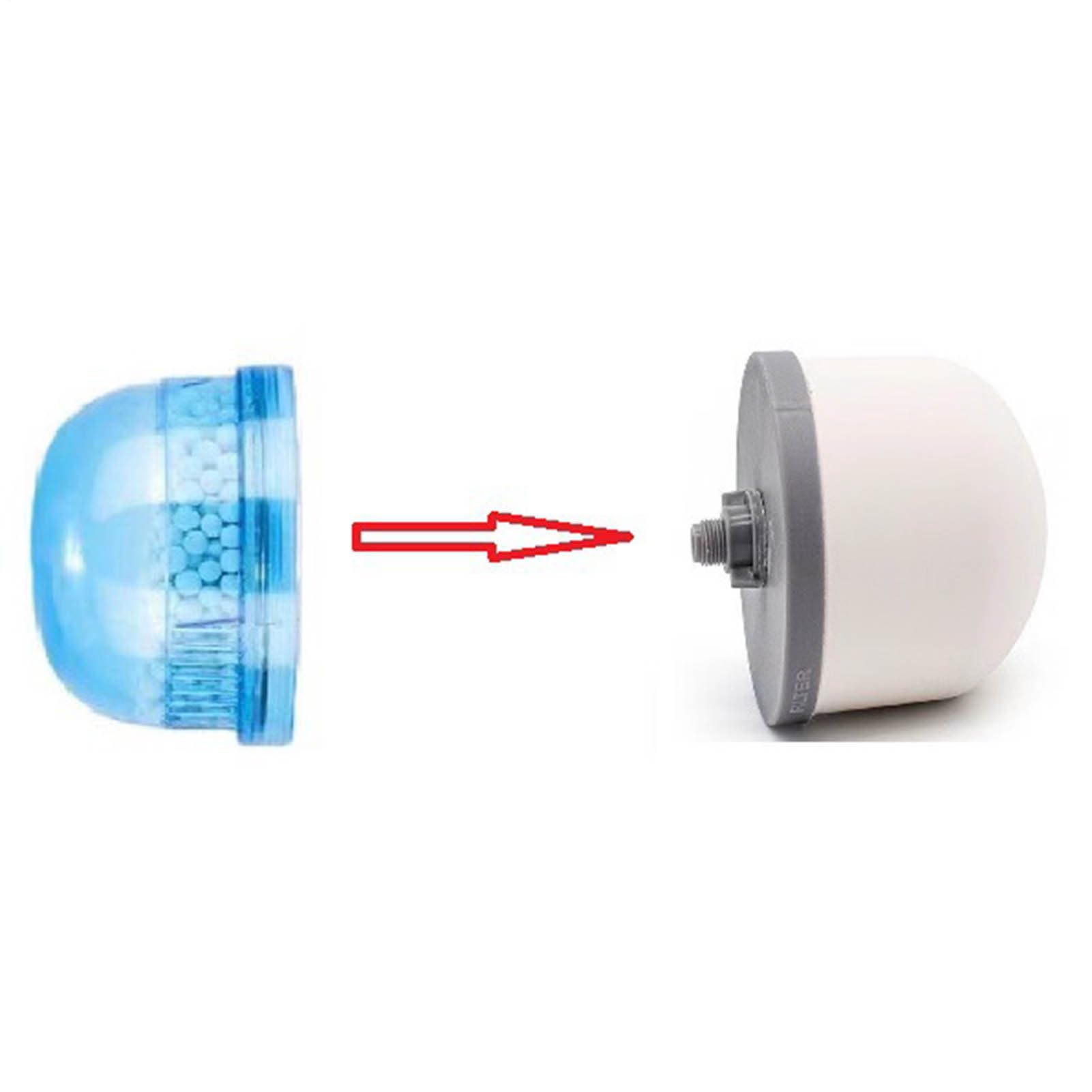 Water Filter - Replacement Water Filter, Ceramic Dome Replacement, Compact Traps All Impurities, Purification System, Household Supplies For Living Room and Dorm (White)