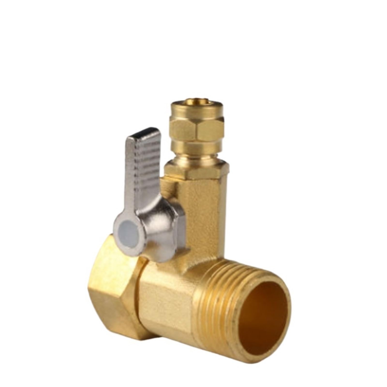 AARTERZZA 1/2'' To 1/4'' Brass Ball Valve RO Water Purifier Adapter Garden Water Ball Valve Tap Connector Hardware Accessories