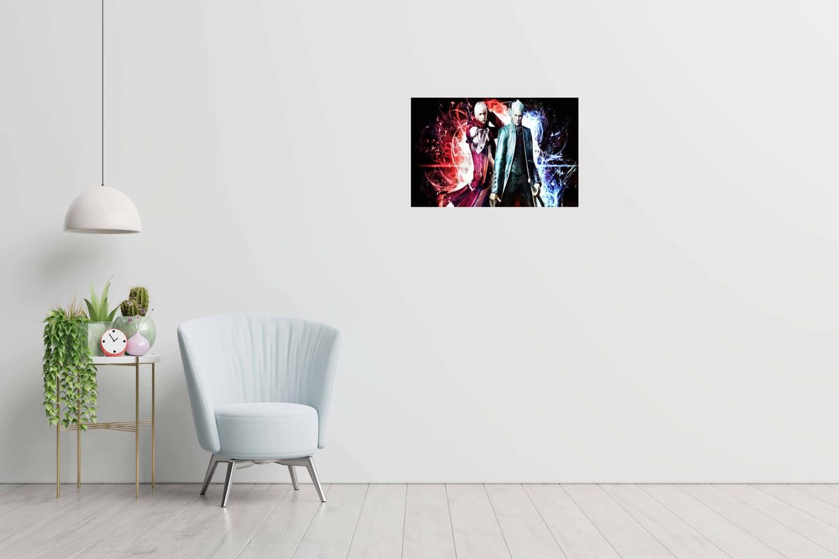 HK PRINTS Devil May Cry Game Wall Poster for Room (12x18 Inch, 300 GSM Paper, Gloss Laminated) F-590 1