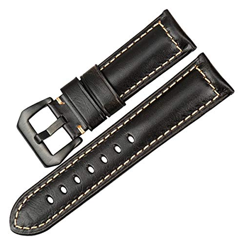 Accessoires de montre vintage en cuir noir pour sublimer votre style