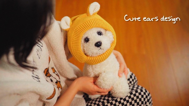 トップス UNUSED Gourd pattern mesh dog ear jacket Amazon.com : Quiet Ears for Dogs, Neck 14.96 Inch, Dog Ear