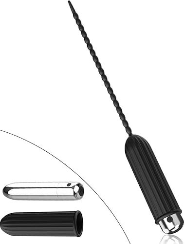 Urethral Sounds - Dilatador de cuentas de silicona para el pene, estimulación de la vejiga, enchufe de masturbación, catéter, vibrador de