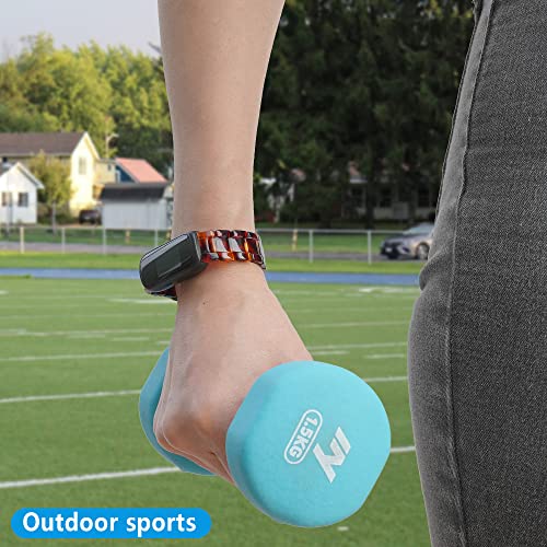 Laredtree Compatible With Fitbit Inspire 3 Band For Women Girls, Resin Watch Band Replacement Strap Adjustable Wristband For Fitbit Inspire 3 (Rose Tortoiseshell) #TOP4