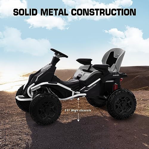 image for ANPABO 24V 4x4 Ride On Toy for Big Kids, 4x75W 4.5MPH Ride On Car w/Pa
