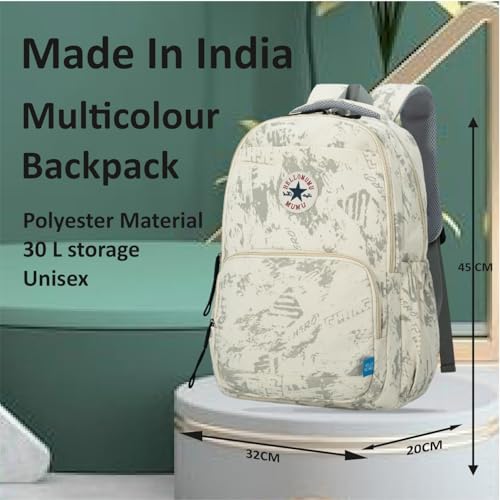 Image of Tinytot 30 Litre Japanese Korean Style School Bag Water-Resistant Laptop & Travel Backpack - Unisex Large 18 Inches Multipurpose Student Backpack for Boys & Girls, Men & Women