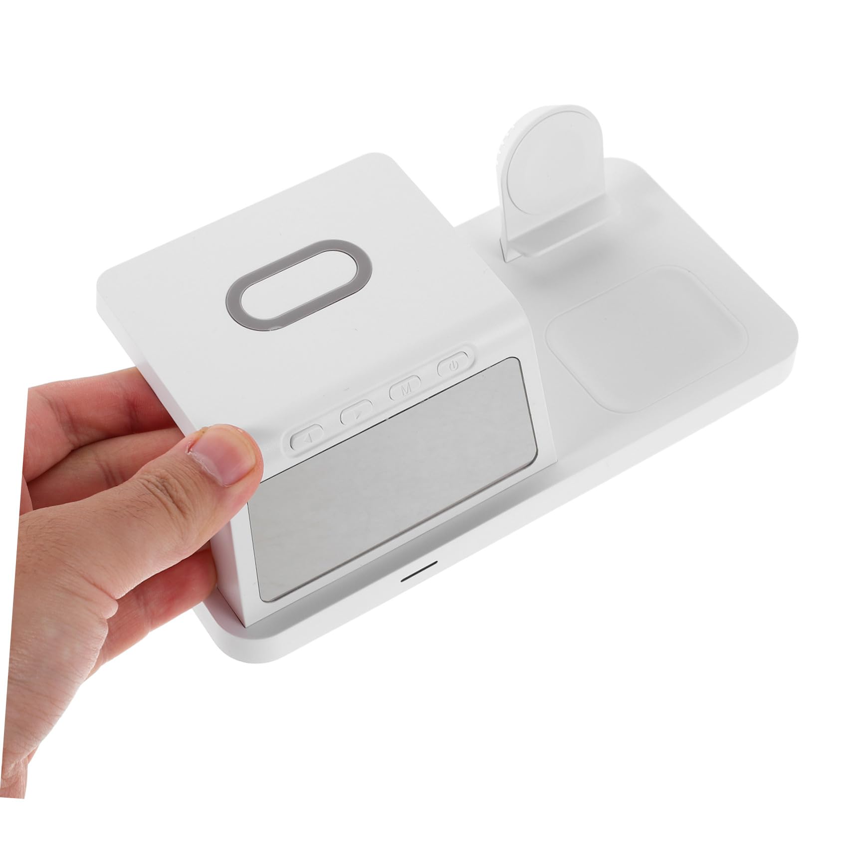 15w Caricatore Wireless con Orologio Dock di Ricarica Rapida da Supporto per Ricarica Wireless Adatto per Smartphone per Comodino e Ufficio