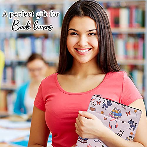 image for LParkin Book Sleeve for Book Lovers, Book Nerd Book Protector, Book Co