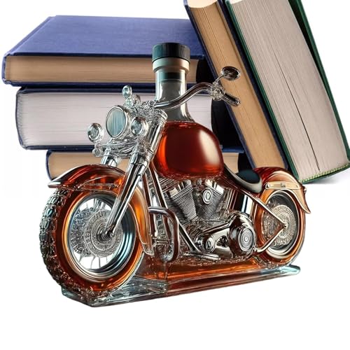 Decantador de vino de cristal, decantadores para vino, botella de vino para motocicleta, botella de vino de licor vintage, decoración de escritorio para whisky, champán, vodka, cocina, restaurante