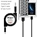 Miger (3Ft/0.8 Meters) Type-C Adapter with Sync and Retractable Cable Chargers for Apple MacBook 12