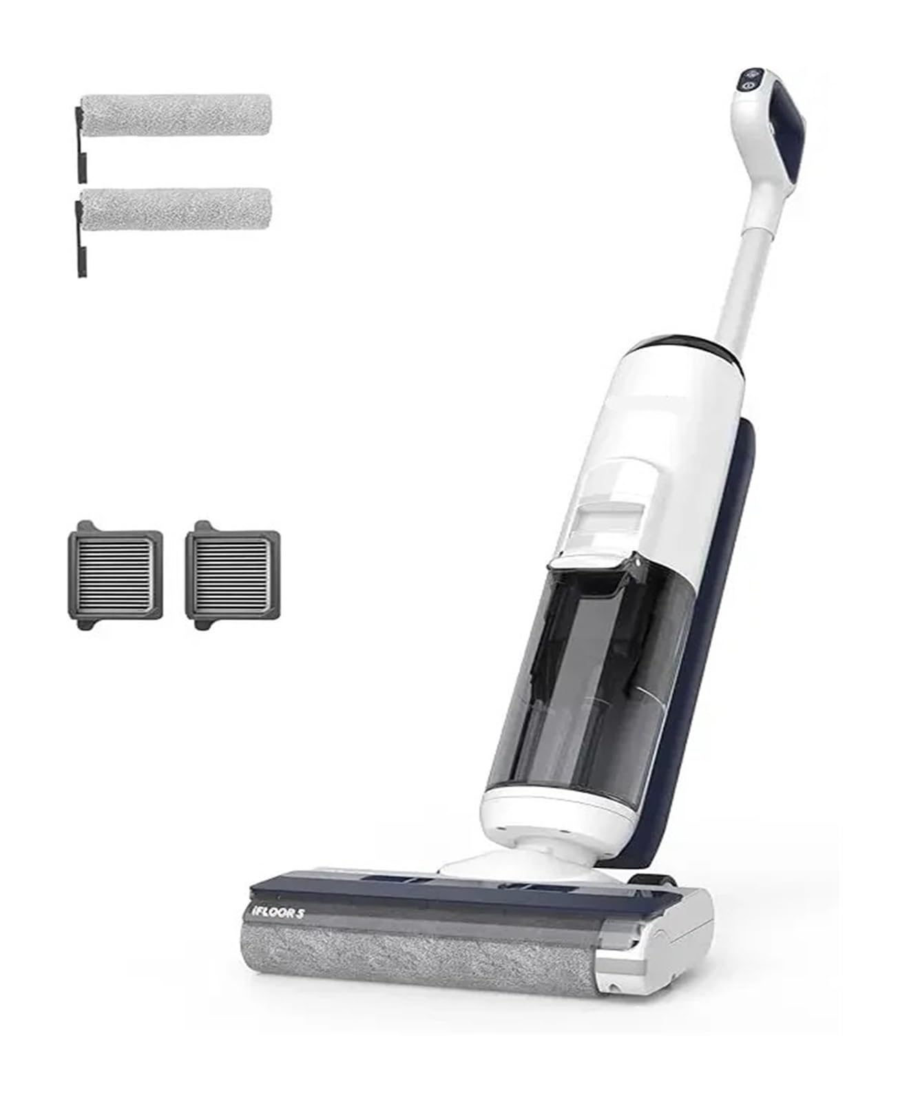 Floor ONE S5 Smart Cordless Wet Dry Vacuum Cleaner and Mop for Hard Floors,Digital Display,Long Run Time(IFLOOR 5 Breeze Comp)