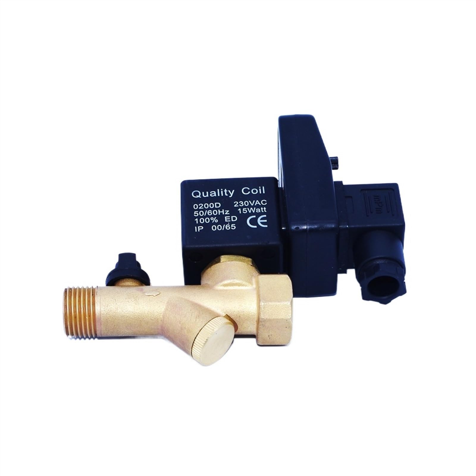 Válvula solenoide de Agua de Drenaje electrónico automático de latón de acción Directa de 1/2 Pulgada 24v CC(110V AC)