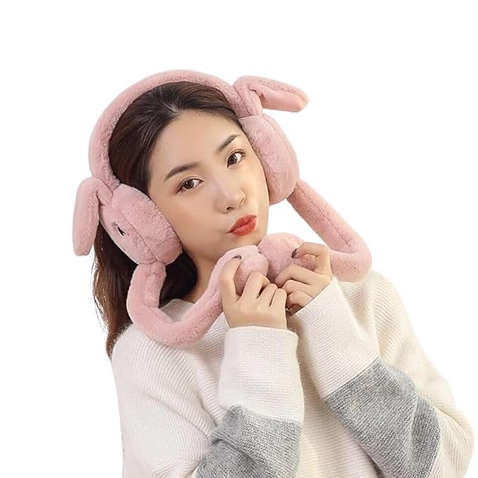H-STYLE STORE Winter Wear Earmuffs | Soft Faux Fur Plush | Cute Headphones | Ear Warmer Earcover | Windproof Woolen Warm | Ear Muff for Kids to Adults (Free Size, Multicolor)-picture-34