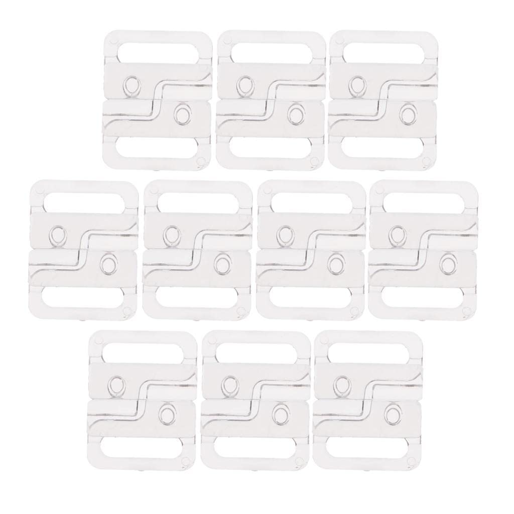 Set 10 Clip Reggiseno - Ganci Chiusura A Scatto Per Bikini E Costumi 12 Mm