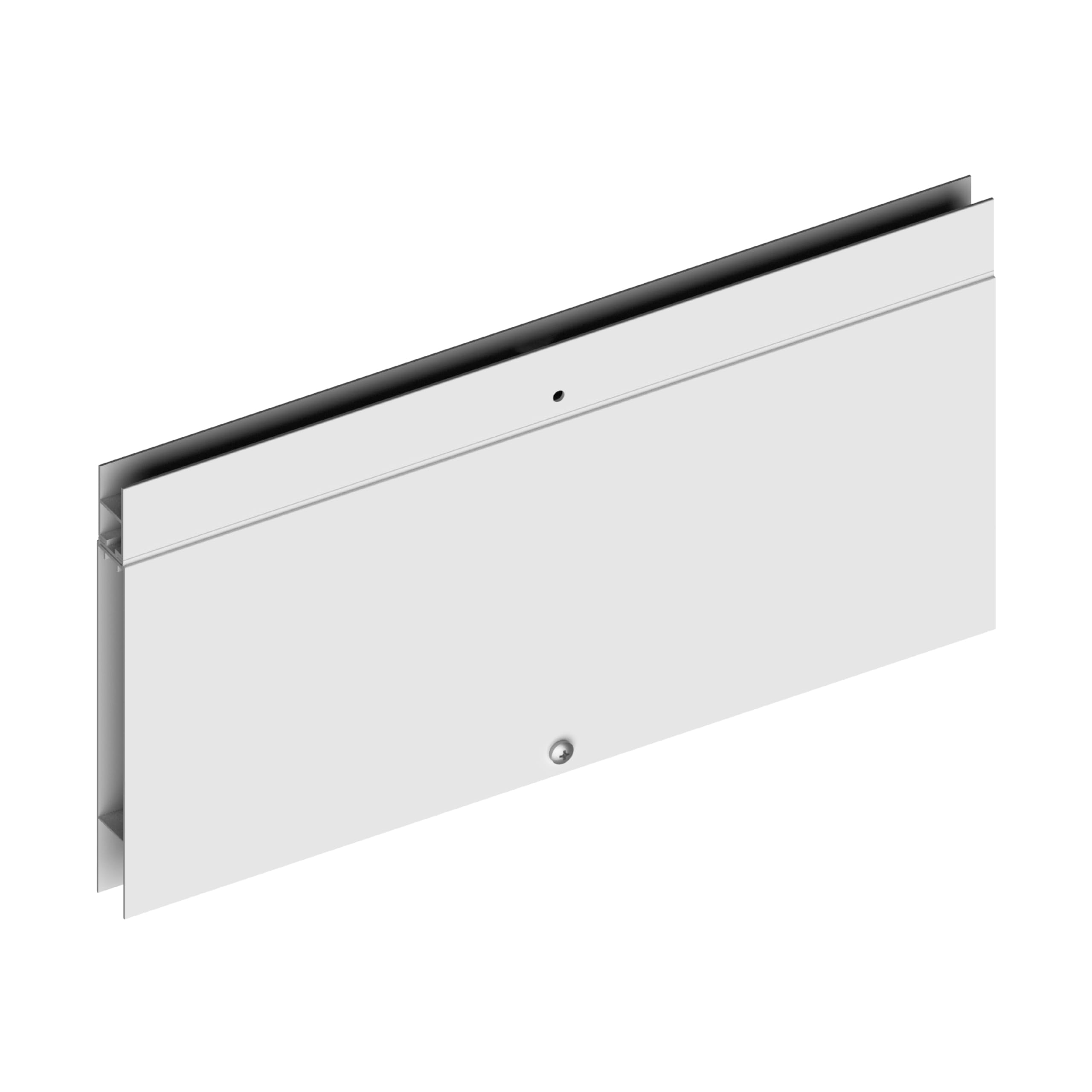 Hakuna Pets, Glass Patio Pet Door V2 Top Extension Panel for Sliding Doors Adjustable Height Support Secure Fit Easy Integration System (White, Large) — image 1