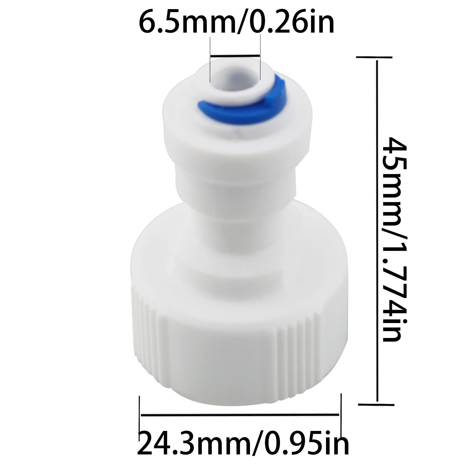 Pipe Screens 3/4 Inch Uxcell 3/4 Inch BSP Female To 3/8 Inch OD Straight Quick Connect Water Purifiers Tube Fittings Push In To Connector Filter Tubing Hose Pipe Joint For RO Reverse - Foto 7