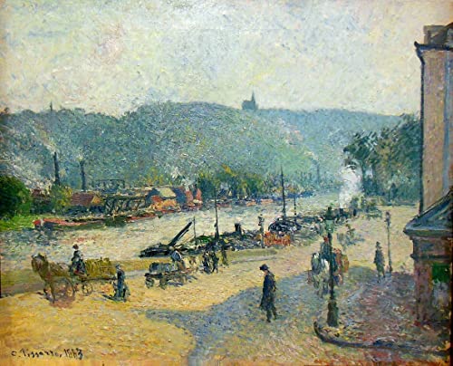 Affiche Toile Place Lafayette Camille Jacob Pissarro déco
