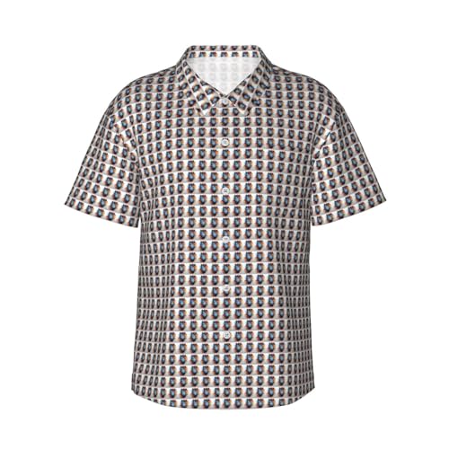 Camisa hawaiana de manga corta para hombre, diseño abstracto de cebra, para verano, casual, vacaciones, playa, aventuras al aire libre, Negro, XL