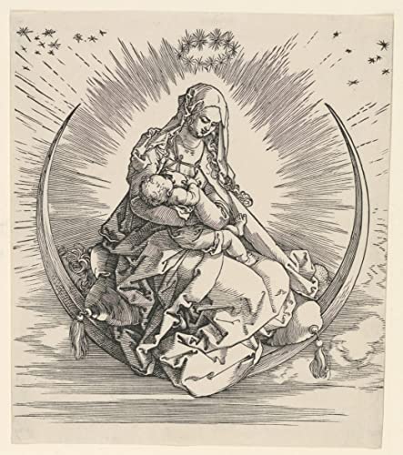 Tableau Vierge au Croissant d'Albrecht Dürer impression sur toile 60x90cm decoration murale salon