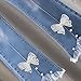Toddler Girls 3D Bow Raw Hem Flare Jeans - Casual Stretchy Elastic High Waisted Bell Bottom Cute Denim Pants for 2-13 Years