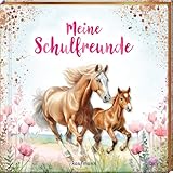 Meine Schulfreunde: Pferde - mit Metallic-Farbschnitt (Freundebuch für die Schule: Meine Schulfreunde für Mädchen und Jungen)