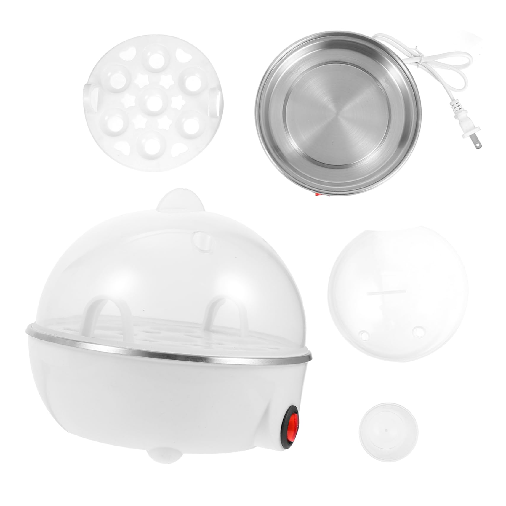 Cabilock Egg Cooker Electric 7 Eggs Boiler Easy to Use Space-saving Design Nutritious