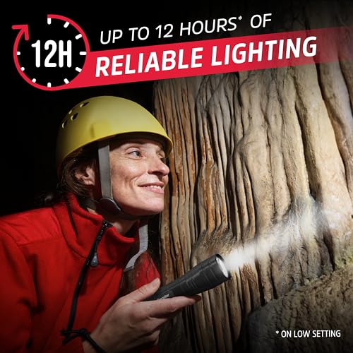 Image of Energizer High Lumen Metal Light, 1,000 Lumen, IPX4 Water Resistant, Aircraft-Grade Metal Flashlight, Bright Emergency Flashlight, Batteries Included