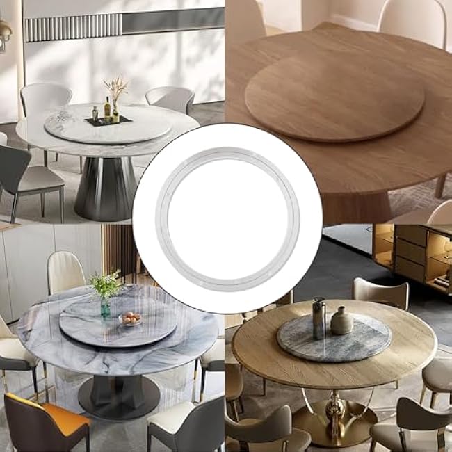 2 PCS 14 Inch Lazy Susan Hardware Aluminum Alloy Turntable Ball Bearing Lazy Susan Rotating Bearing Turntable Heavy Duty Lazy Susan Swivel Plate Hardware Lazy Susan Base for Dining Table and Workbench