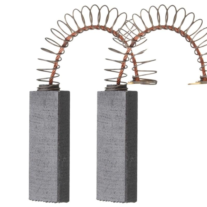 2/4/6 cepillos de carbón para motor eléctrico, herramienta de repuesto de reparación de resorte de latón para generador eléctrico de taladro de martillo (4 piezas)