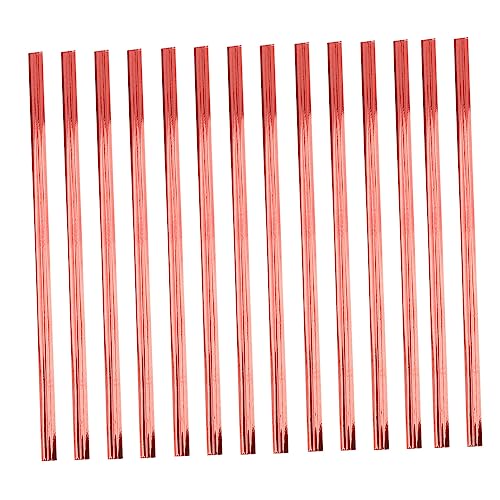 iplusmile Lot de 800 Attaches Métalliques Rouges de 10 Cm pour à Et Bonbons en Plastique Pet Fil de Fer