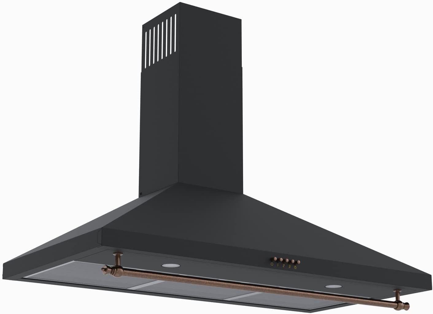 SOLTHERMIC PACK 4 EN 1 NEGRO RUSTICO ACABADOS DORADOS/CAMPANA DECORATIVA H90PR 90 CM, ENCIMERA DE GAS 90 CM BL041, HORNO Y COMBI 20 FCR188N 1,88 CM alto x 55 de ancho y 220L