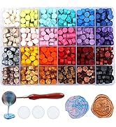 Dsaren 604Pcs Set Siegelwachs Perlen Sterne Wachssiegel Set Vintage Stempel Perlen Siegel Siegell...
