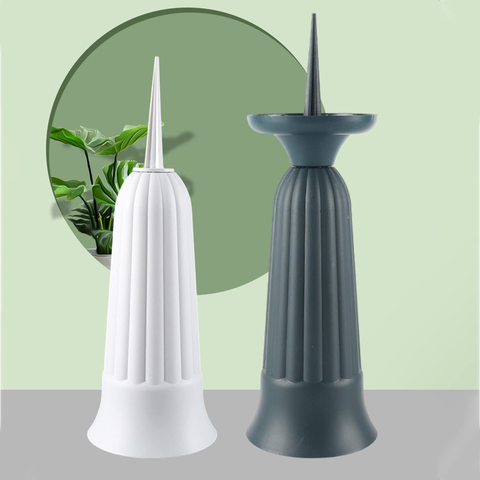 TOPBATHY Lot De 3 Cônes En Mousse Blanche Pour Arrangements Floraux Cimetière - Idéal Vase Funéraire Et Décorations Créatives