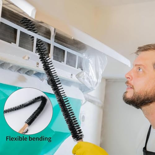 Bangbobi Heizungsreinigungsbürste - Effiziente Heizkörper Reinigungsbürste - Flexibles Design - Rutschfester Griff - Bequem Heizkörper und Raumluft reinigen