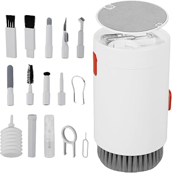 20 in 1 Multi-Functional Portable Electronic Cleaning Kit, Computer Keyboard Cleaner Brush Kit, Laptop Phone Screen Keyboard Cleaner Kit for Computer, Camera Lens, Keyboard, Headphones