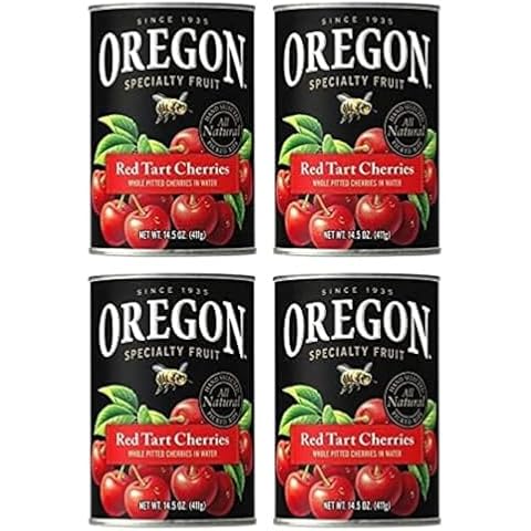 Oregon Red Tart Cherries - 14.5 ounces (Pack of 4) Cover
