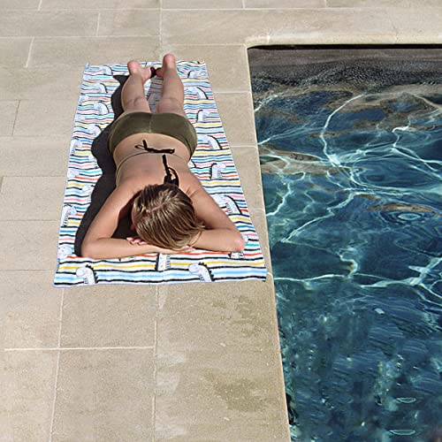 Getele Microfiber Beach Towel, Extra Large 63"X32" Sand Free Beach Towel Super Lightweight Towels For Swimming Pool, Camping, Picnic, Yoga Gym Sports #TOP3