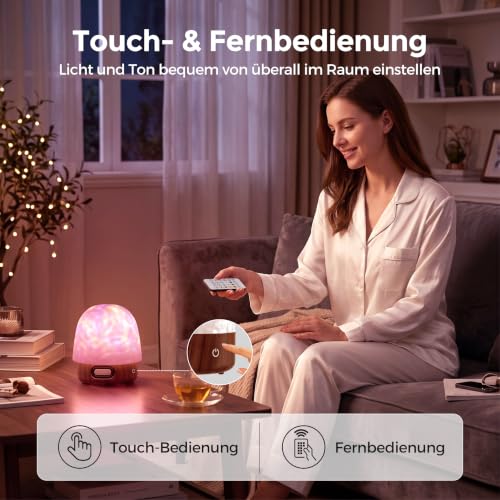 UPXNBOR Sternenhimmel Projektor Nachtlicht mit Bluetooth-Lautsprecher – Ansicht 6