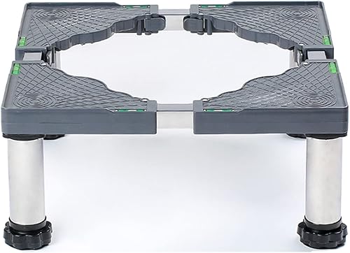 Soporte de base para lavadora, con 4 pies ajustables resistentes de 5.9 in, soporte de base multifuncional universal para secadora, refrigerador,