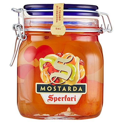 Sperlari - Mostarda Cremonese di Frutta Mista, Vaso Ermetico, Senza Glutine - 1 Kg