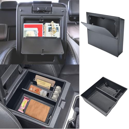 LBNCOBAG 2PCS Center Console Organizer for 2025 2026 Toyota 4Runner 6th Gen Accessories Interior Insert Armrest Storage Tray and Hidden Storage Box