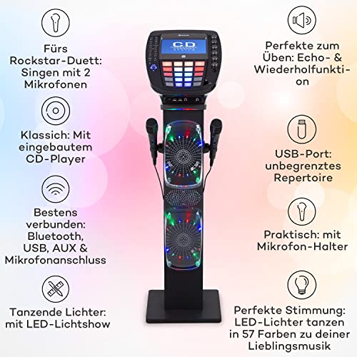 Karaoke-Anlage Auna KTV mit Mikrofon und Bluetooth