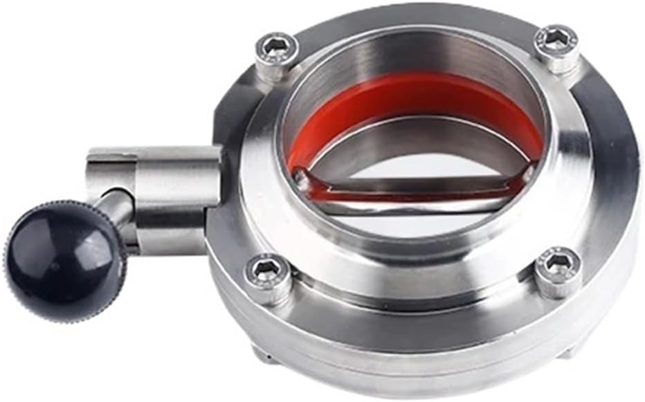 304 stainless steel welded butterfly valve 316 manual hygiene food grade weldable powder wine barrel tank(1)